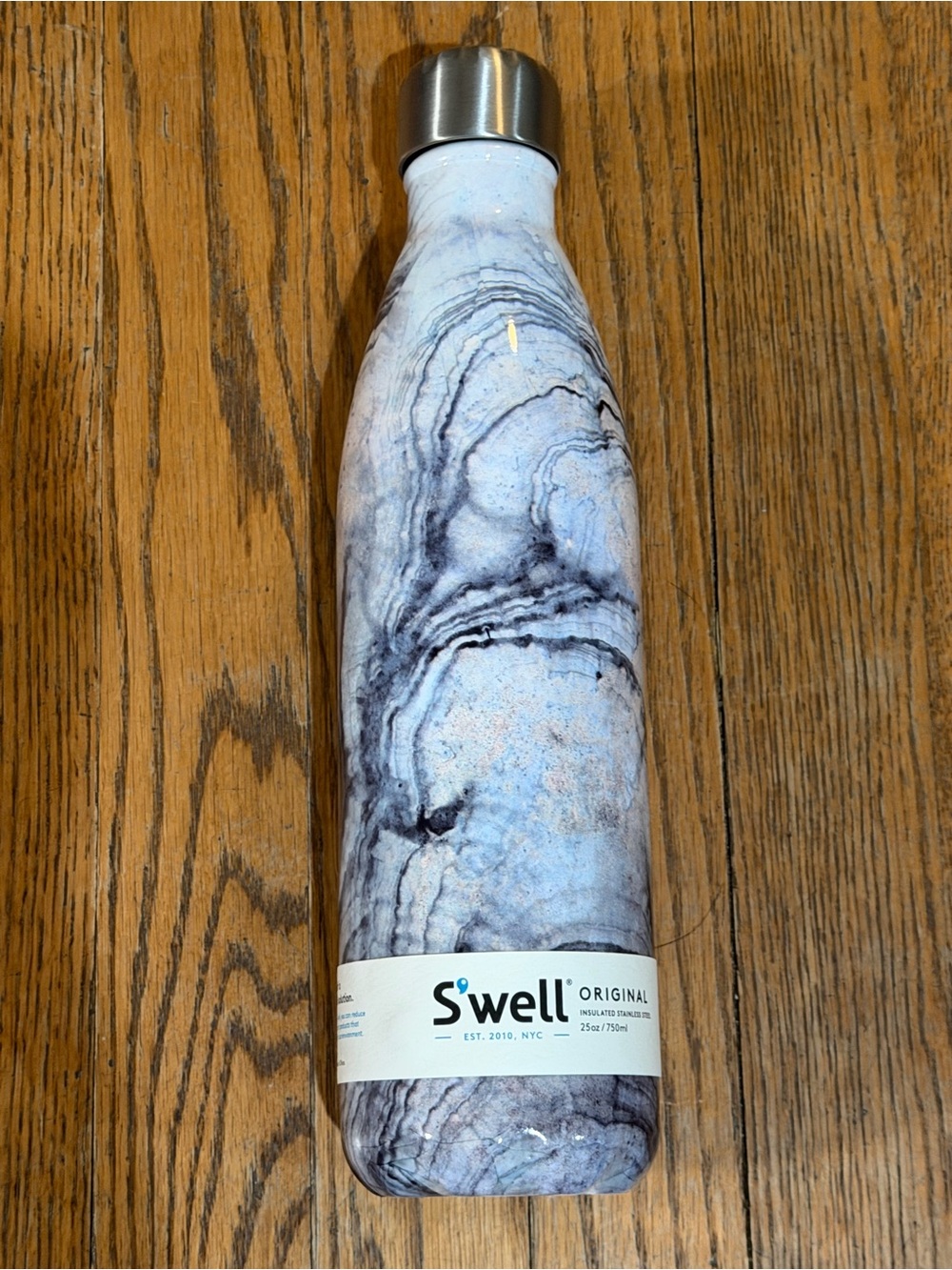 S’well Original 25 oz Insulated Stainless Steel Water Bottle Gray Marble 750ml